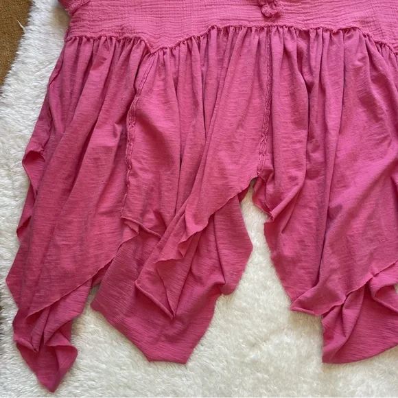 We the Free People sugar rush baby doll pink flowy oversized t shirt blouse - Picture 6 of 6